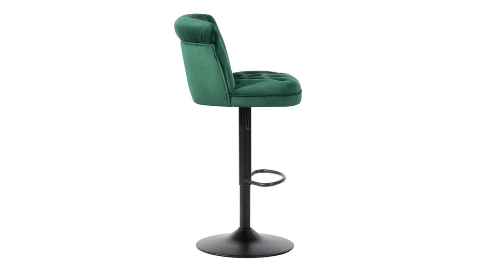 Green Color Cellan Swiel Adjustable Bar Stool - All India Decor
