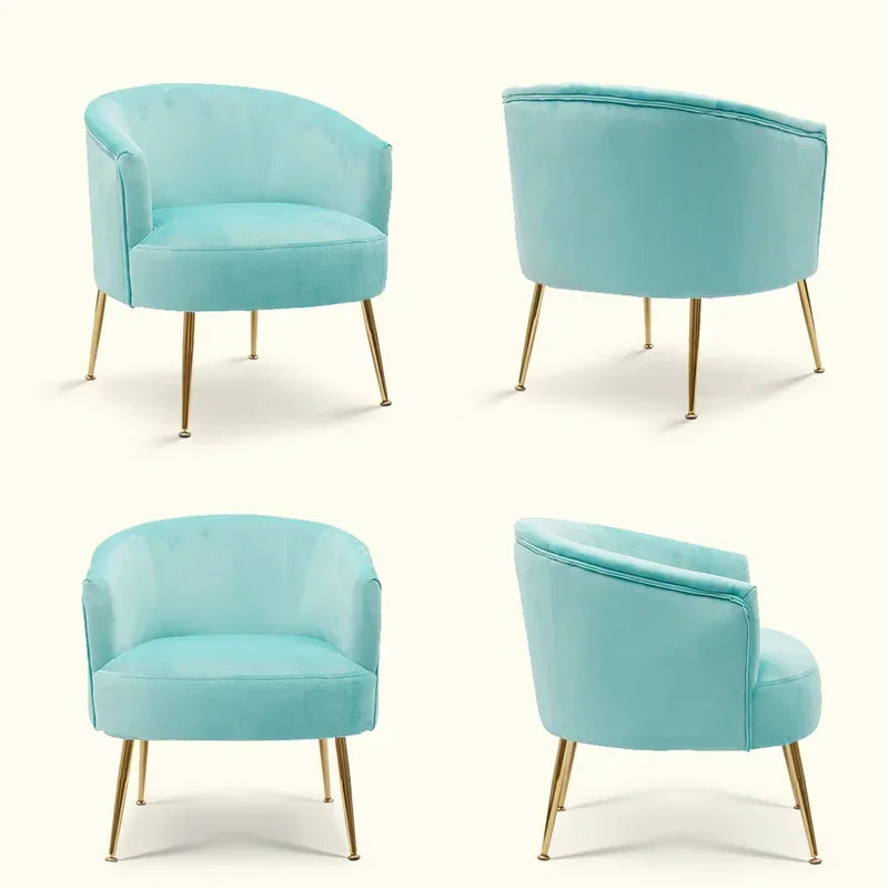 Sky Blue Jiba Accent Chair - All India Decor