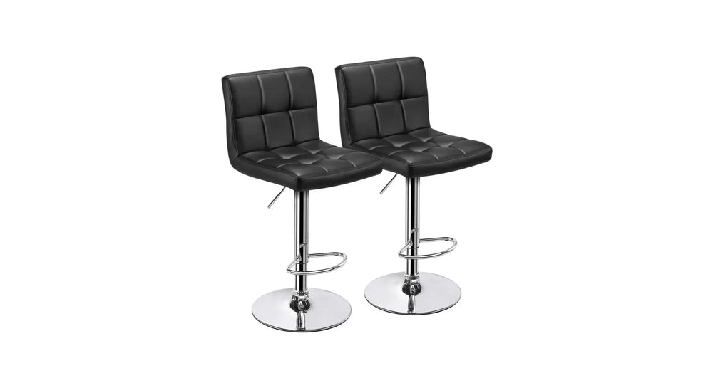 Black Color Gerrilyn Swiel Adjustable Bar Stool - All India Decor