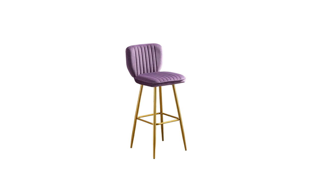 Purple Color Rafael Bar Stool