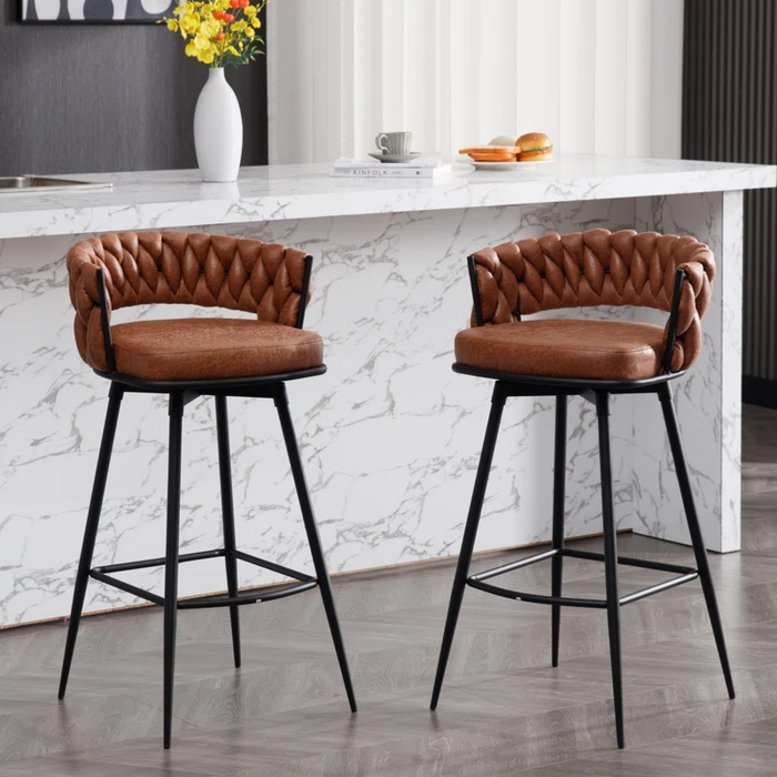 Whisky Brown  Presley Bar Stool