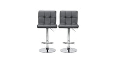 Grey Color Gerrilyn Swiel Adjustable Bar Stool - All India Decor