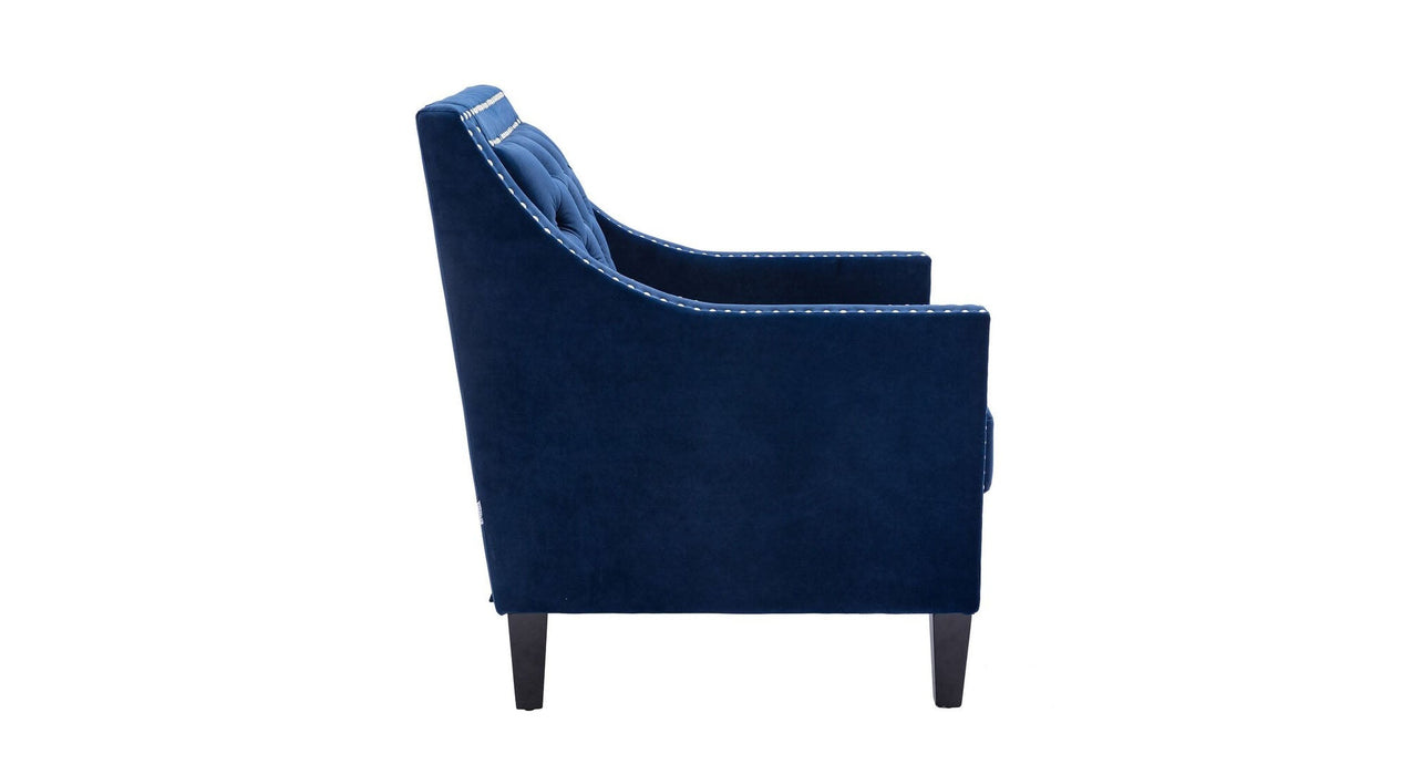 Blue Asaria Accent Chair