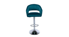 Teal Color Dee Swiel Adjustable Bar Stool - All India Decor