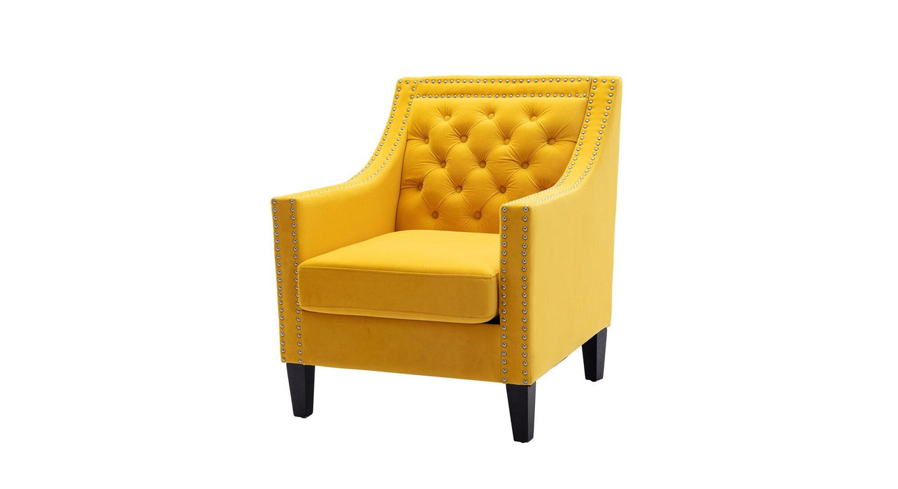 Yellow Asaria Accent Chair