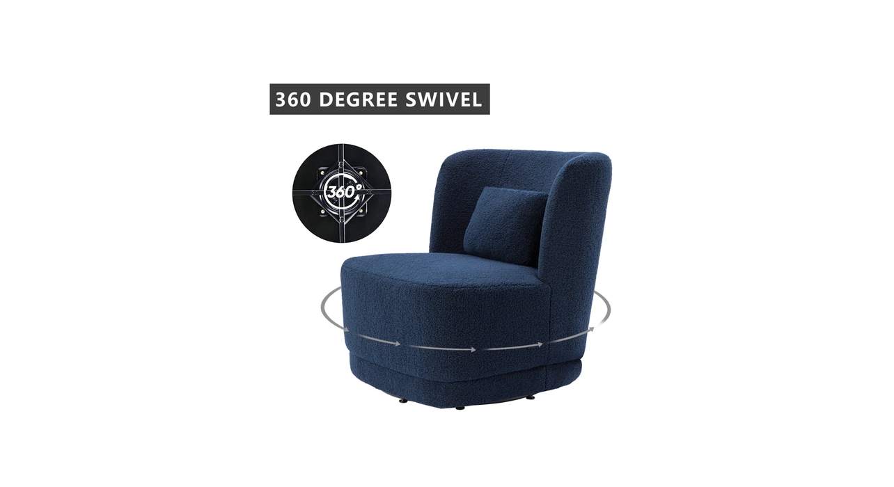 Blue Deeda Barrel Chair