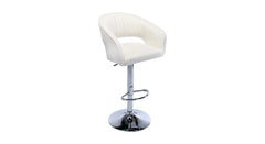 White Color Dee Swiel Adjustable Bar Stool - All India Decor