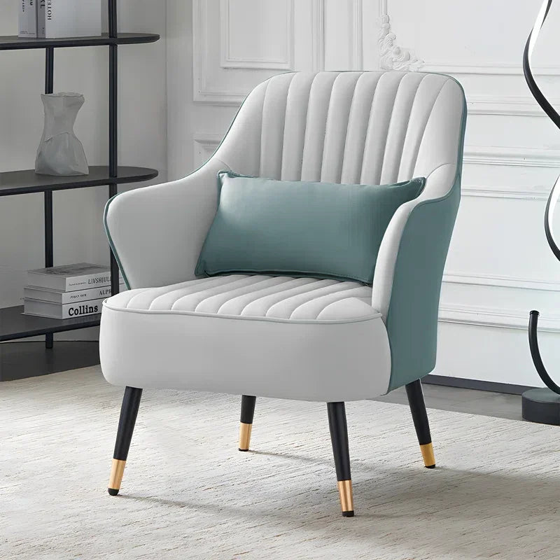 Sage Havya Faux Leather Arm Chair - All India Decor