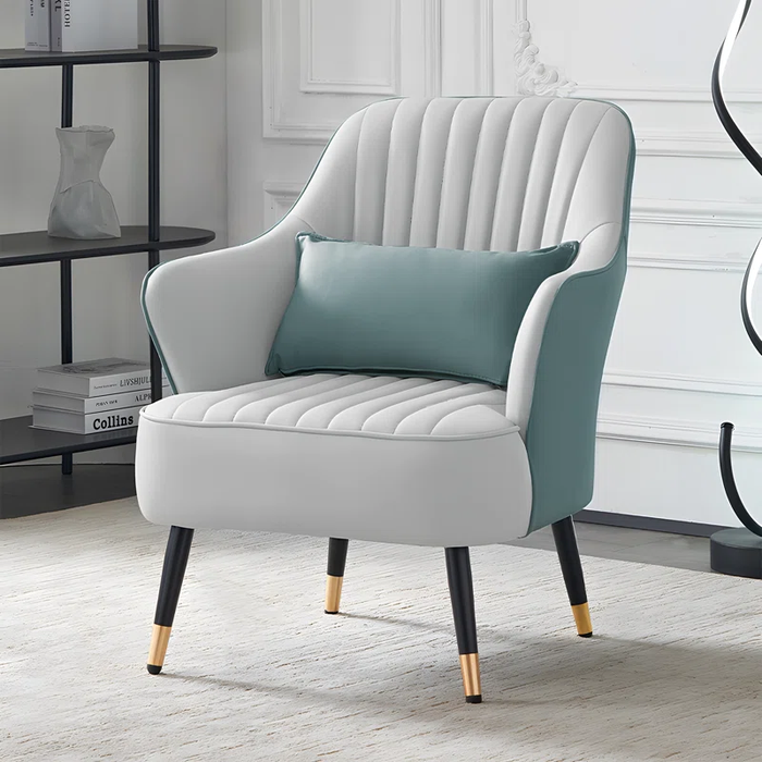 Sage Havya Faux Leather Arm Chair