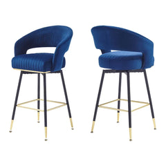 Blue Mixoy Bar Stool - All India Decor