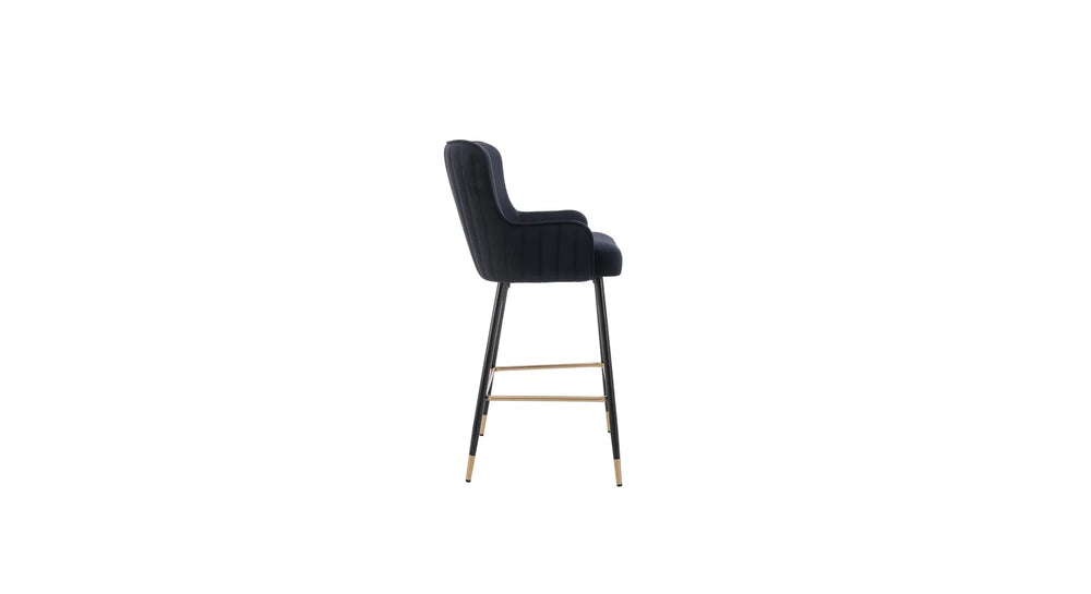 Black Color Nolen Bar Stool - All India Decor