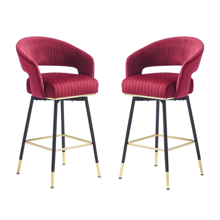 Burgundy  Mixoy Bar Stool