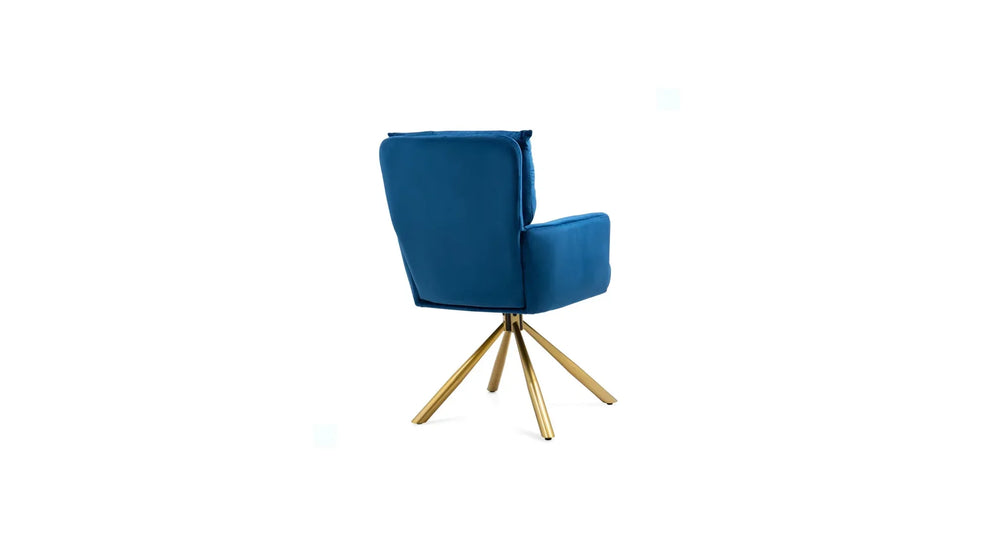 Blue Gerlec Swivel Chair - All India Decor