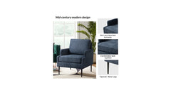 Blue Damone Accent Chair - All India Decor