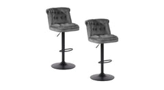 Grey Color Cellan Swiel Adjustable Bar Stool - All India Decor