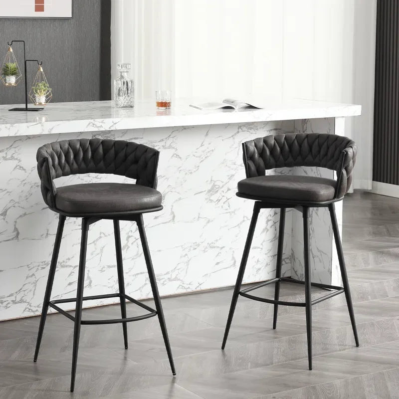 Charchol Grey Presley Bar Stool - All India Decor