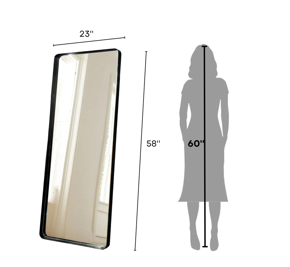 Sleek Metal Full length Mirror - All India Decor