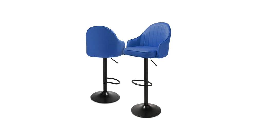 Blue Color Fressia Swiel Bar Stool - All India Decor