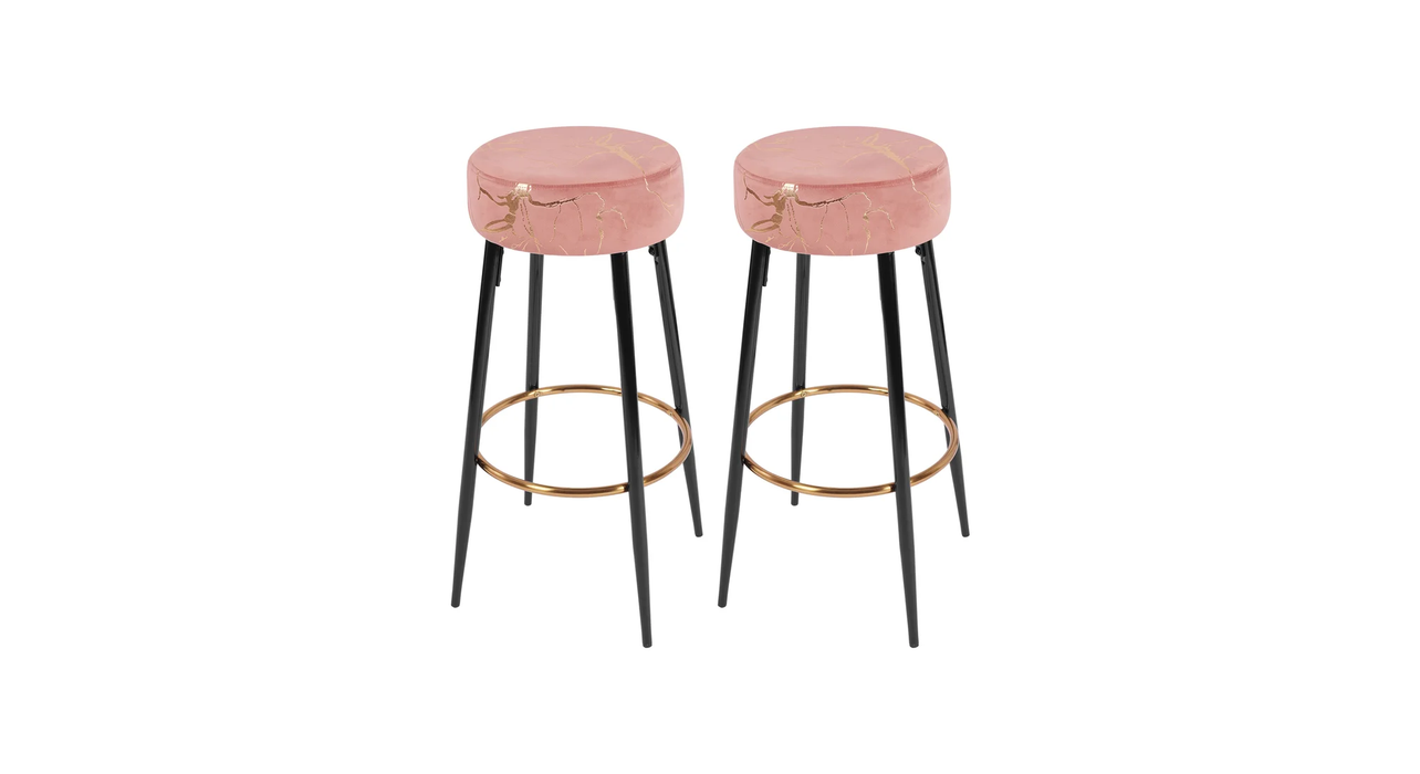 Pink Color Nahman Bar Stool