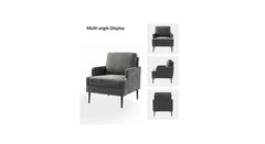 Dark Grey Damone Accent Chair - All India Decor