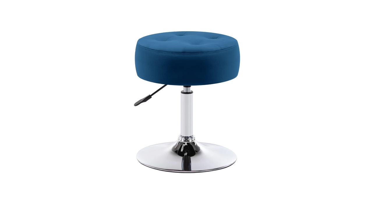 Blue Color Deria  Vanity Stool