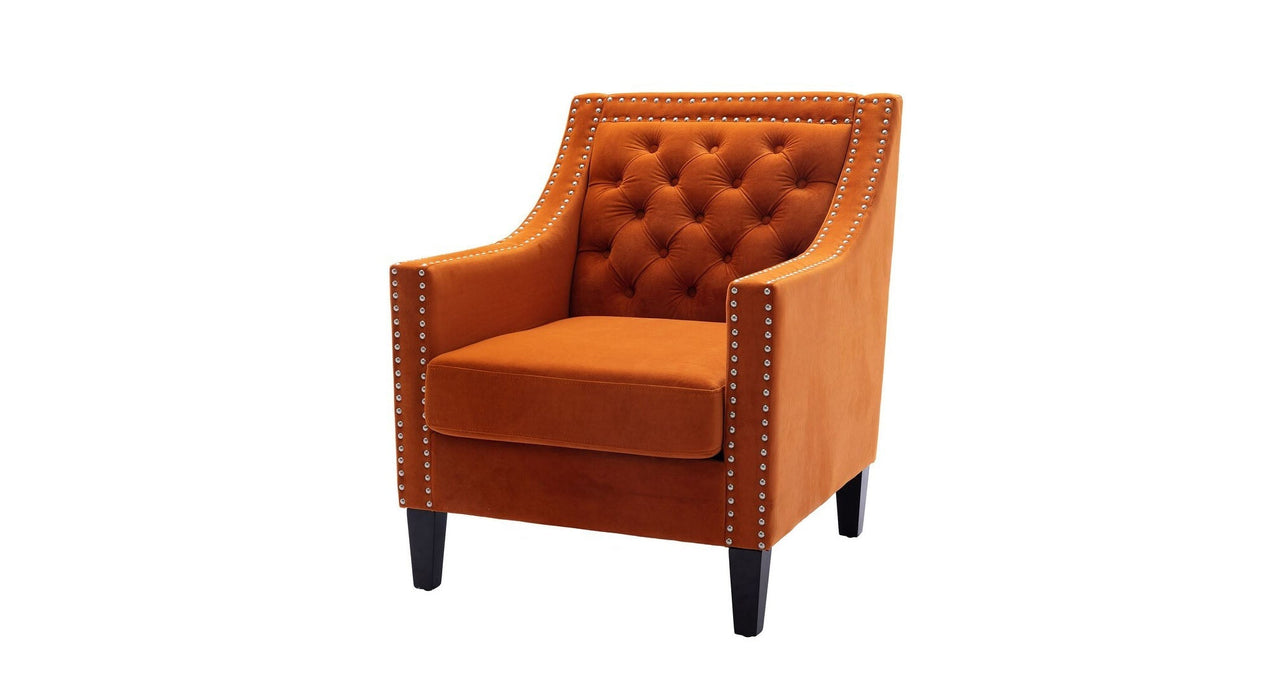 Orange Asaria Accent Chair