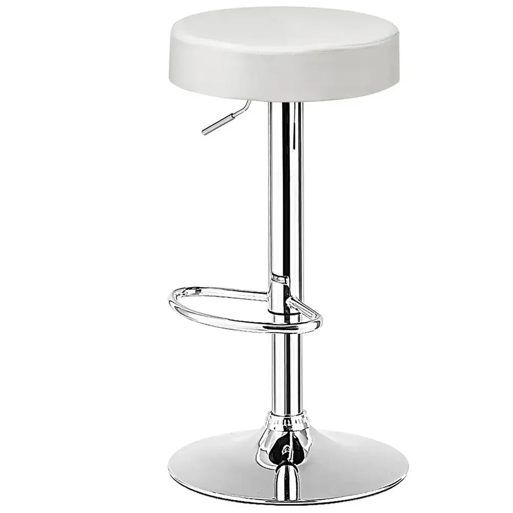 White Linon Bar Stool - All India Decor