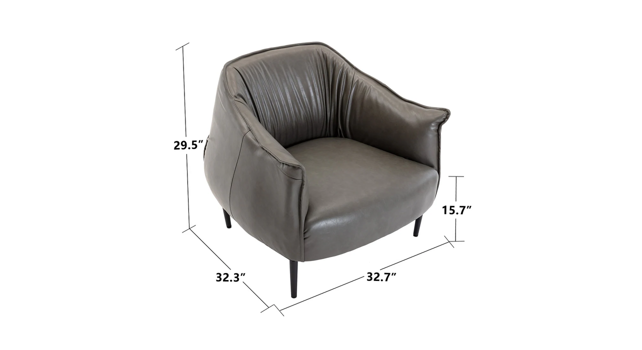 Grey Almeda Accnet Chair