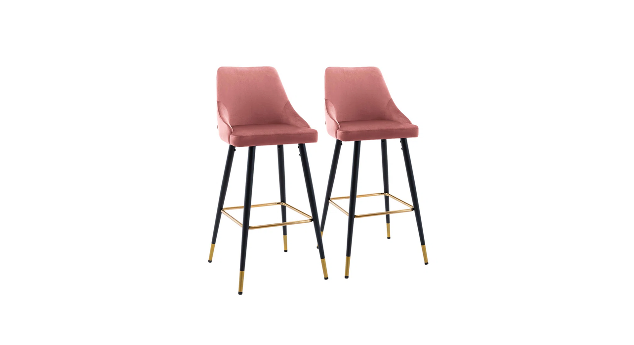 Pink Color Davan Bar Stool