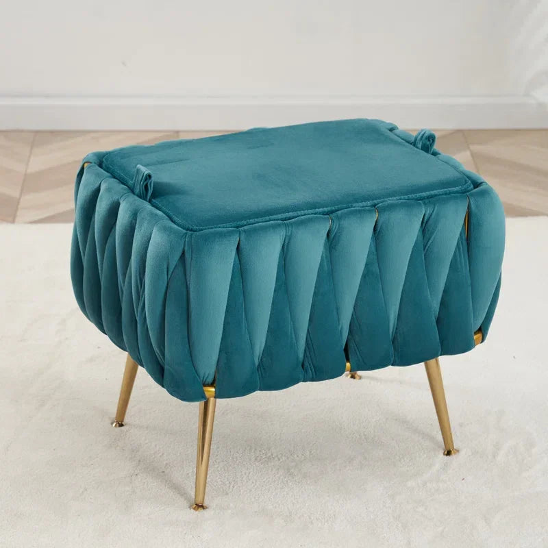Teal Vegan Accent Chair - All India Decor