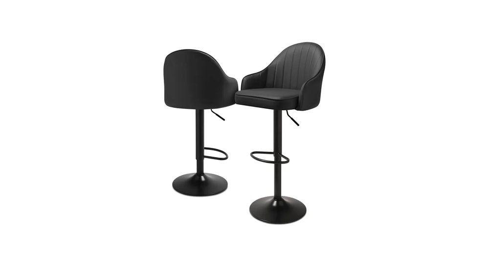 Black Color Fressia Swiel Bar Stool - All India Decor
