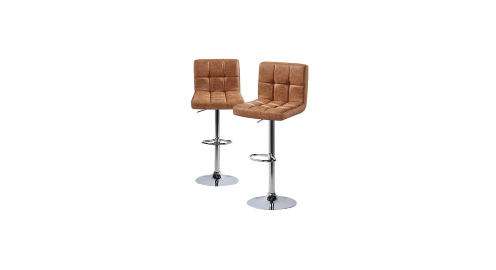 Tan Color Gerrilyn Swiel Adjustable Bar Stool - All India Decor