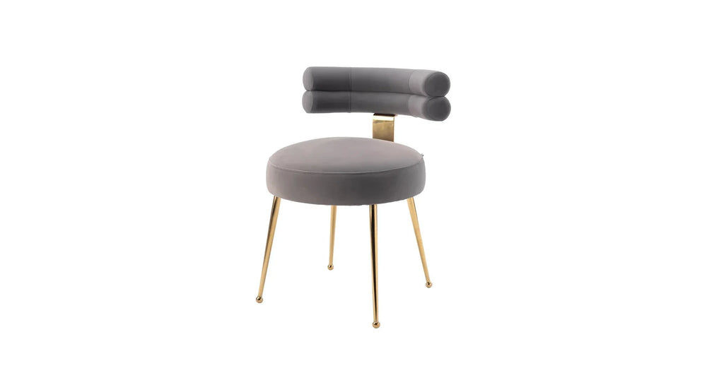 Grey Swizzy Aceent Chair - All India Decor