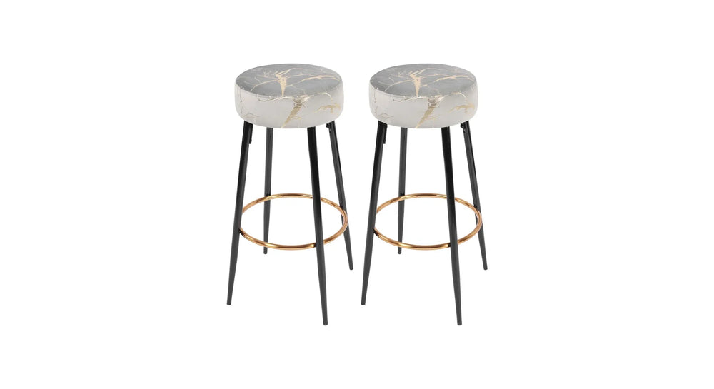 Grey Color Nahman Bar Stool - All India Decor