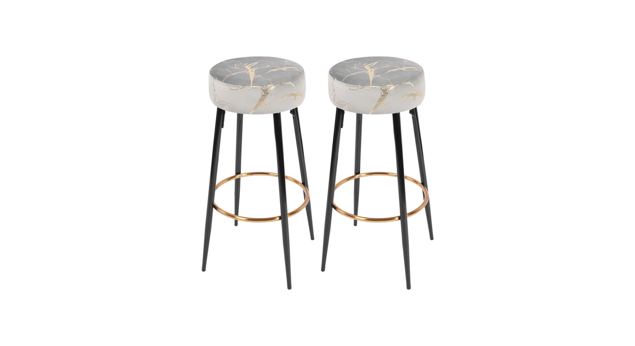 Grey Color Nahman Bar Stool