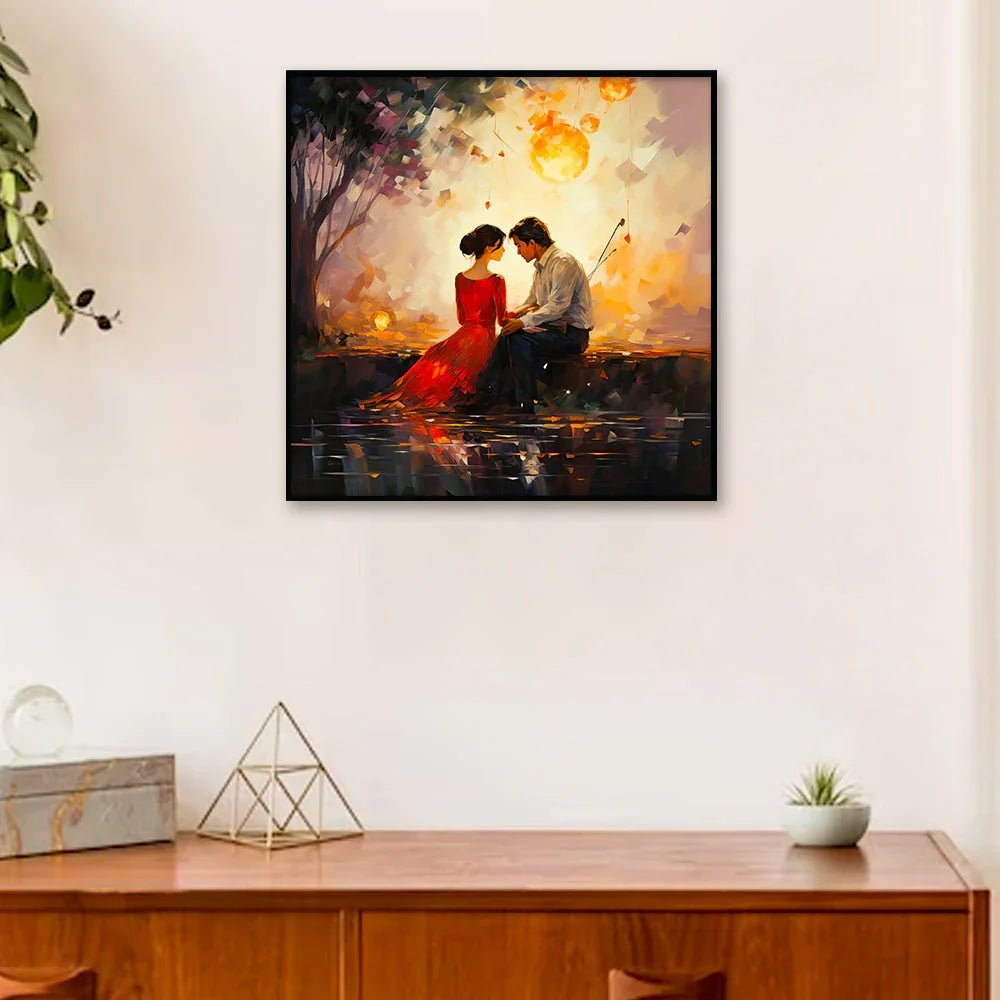 The Unconditional Love Between Friends Couple Love Canvas Wall Paintings & Arts - All India Decor