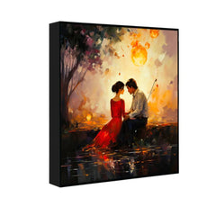The Unconditional Love Between Friends Couple Love Canvas Wall Paintings & Arts - All India Decor