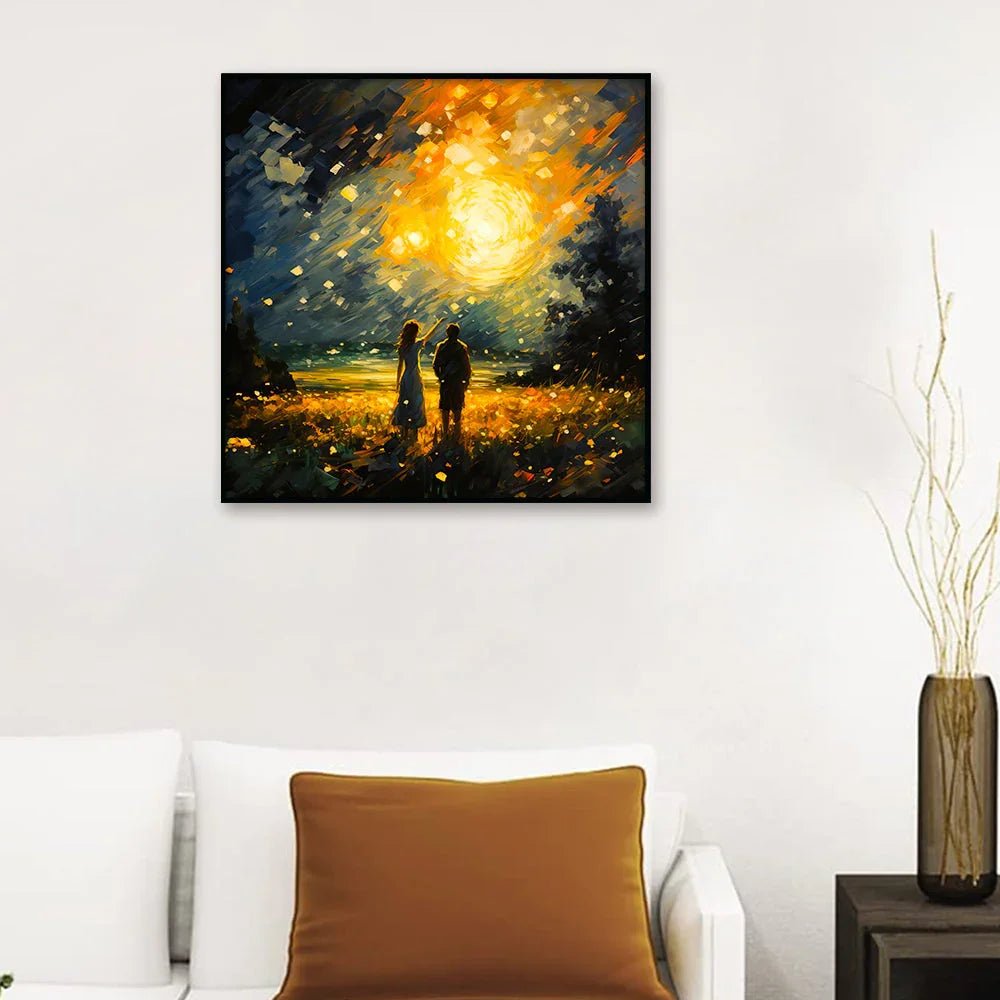 Beautiful Couple Embracing and Laughing Together Canvas Wall Paintings & Arts - All India Decor