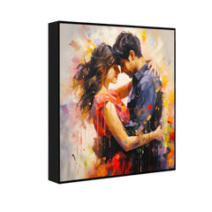 Embracing Couple Love Canvas Wall Paintings & Arts - All India Decor