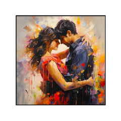 Embracing Couple Love Canvas Wall Paintings & Arts - All India Decor