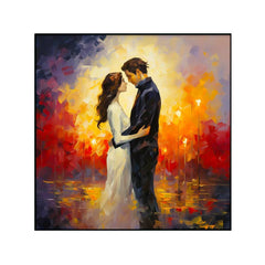 Abstract Couple Love Canvas Wall Paintings & Arts - All India Decor