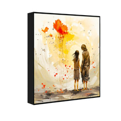 Capture Love's Essence Black Couple Love Canvas Wall Paintings & Arts - All India Decor