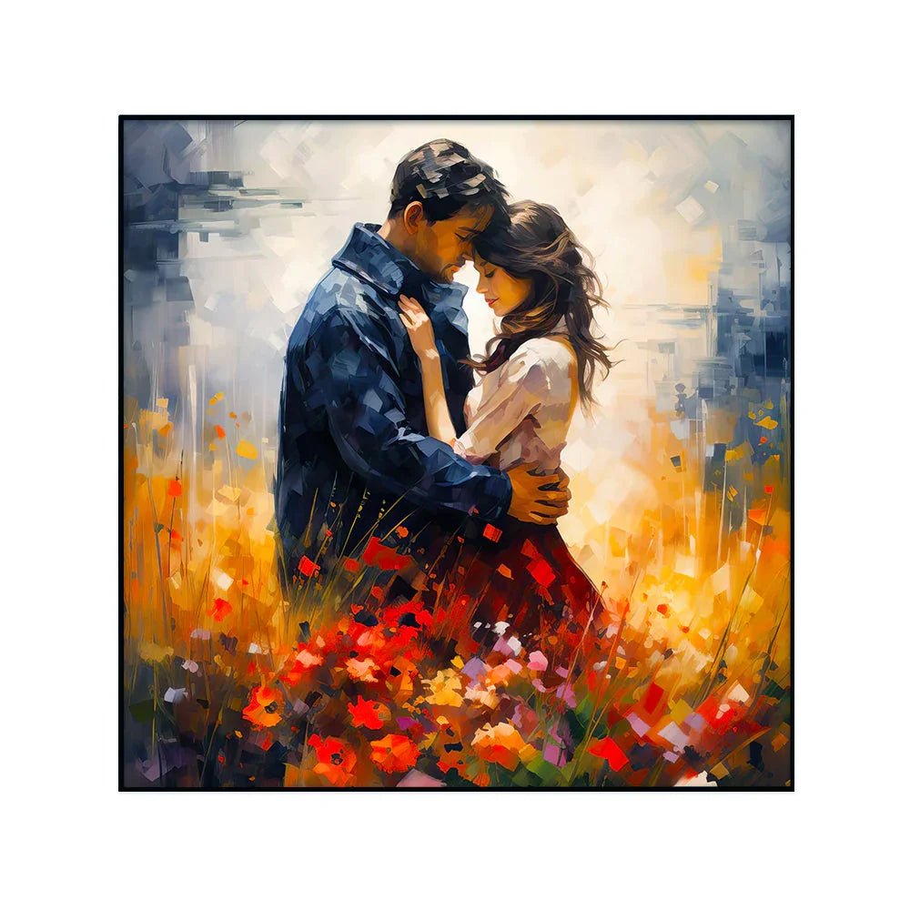 An Artwork Portraying the Unconditional Love Between Friends Love Canvas Wall Paintings & Arts - All India Decor