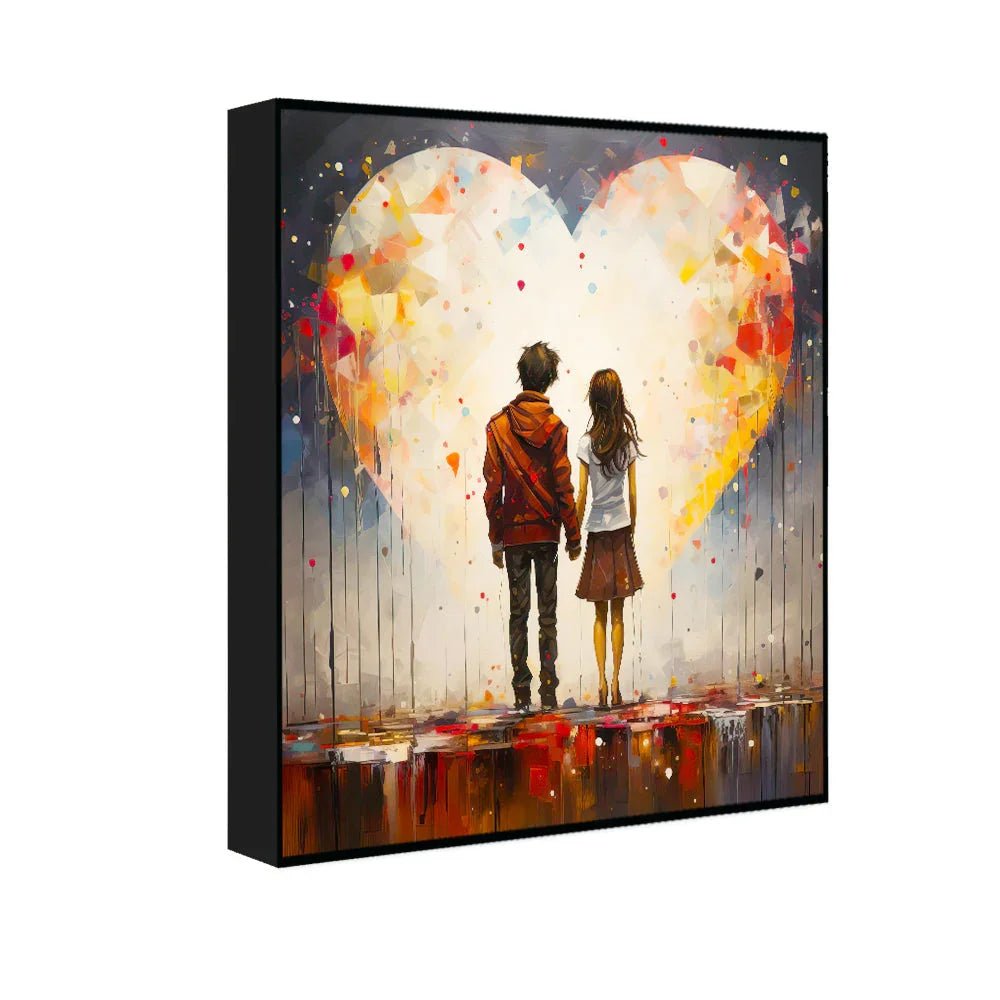 Portray The Unconditional Love Between Friends Couple Love Canvas Wall Paintings & Arts - All India Decor