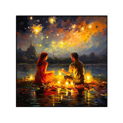 Express Love and Affection through Couple Love Canvas Wall Paintings & Arts - All India Decor