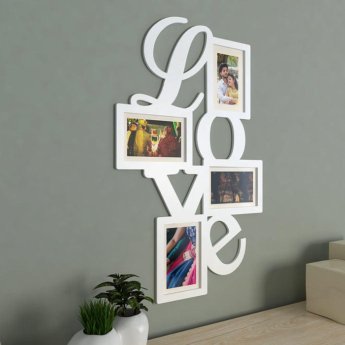 Love Collage Hanging Photo Frame -Available in 4 colors