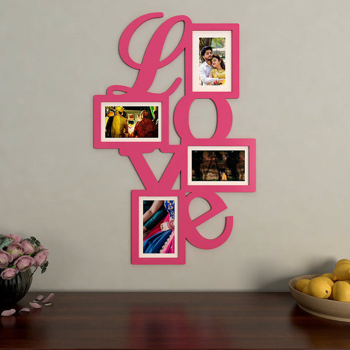 Love Collage Hanging Photo Frame -Available in 4 colors