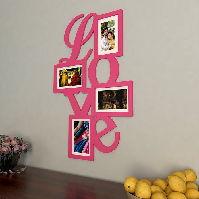 Love Collage Hanging Photo Frame -Available in 4 colors