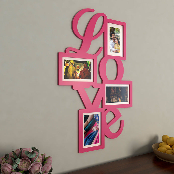 Love Collage Hanging Photo Frame -Available in 4 colors