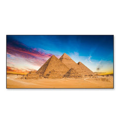 Sunset at great Pyramids of Giza Framed Wall Art - All India Decor